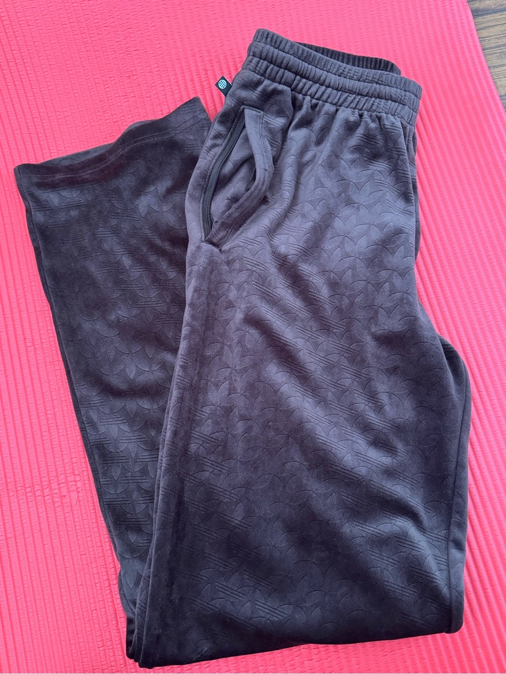 adidas Brown Elastic Waist Sweatpants - Picture 7 of 10